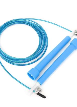 Скакалка швидкісна для кросфіту cornix speed rope basic xr-0162 blue2 фото