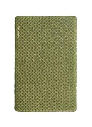 Матрац надувний надлегкий подвійний naturehike cnh22dz018, із мішком для надування, прямокутний зелений 196 см