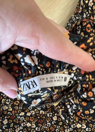 Цветочное платье кимоно туника zara бренд классное стильное элегантное красивое6 фото