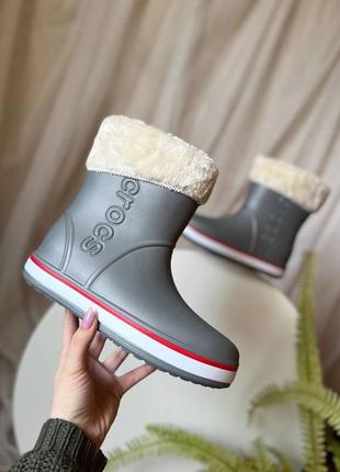 Женские резиновые сапоги crocs ❄️6 фото