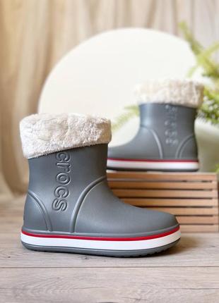 Женские резиновые сапоги crocs ❄️2 фото