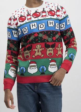 Нереально красивый и стильный брендовый новогодний свитер 19,5.