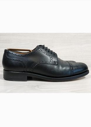 Шкіряні чоловічі туфлі броги gordon & bros, розмір 431 фото