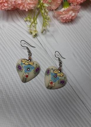 Серьги сердце