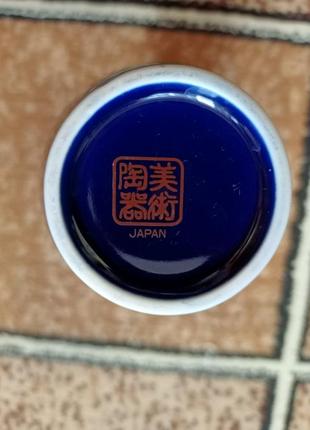 Японские позолоченные вазы с павлинами, пионом и сакурой, 3 шт.