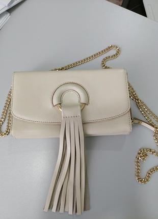 Новий шкіряний клатч гаманець banana republic