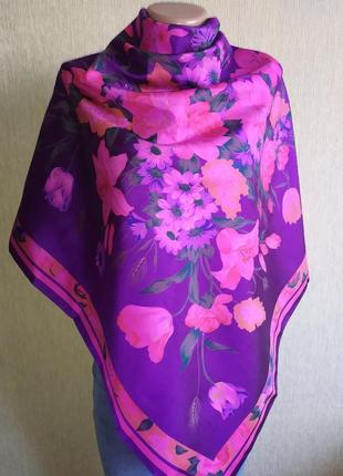 Тайский шелк, красивый шелковый платок2 фото