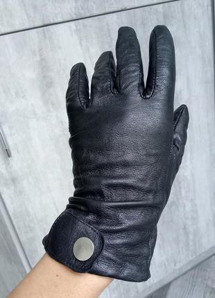 Шкіряні рукавички з шерстяною підкладкою