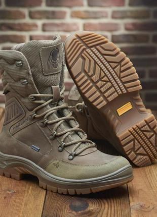 Тактические демисезонные берцы койот из натуральной кожи, берцы хорошего качества,...