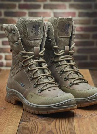 Тактические демисезонные берцы койот из натуральной кожи, берцы хорошего качества,...