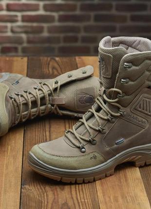 Тактические демисезонные берцы койот из натуральной кожи, берцы хорошего качества,...