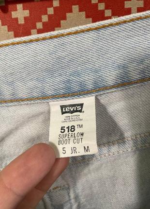 Женские винтажные широкие джинсы levis 518 superlow boot cut made in Ausa8 фото
