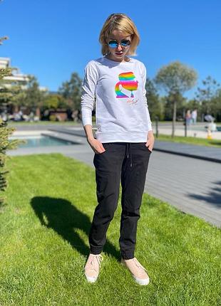 Белый свитшот karl lagerfeld paris
