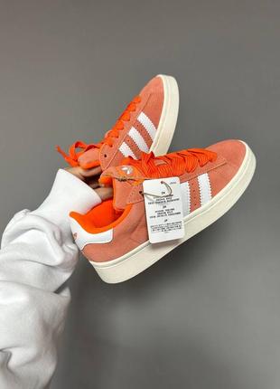 Демисезонные оранжевые кроссовки adidas campus «&nbsp;apricot crush оранжевые женские кроссовки adidas campus