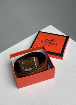 Ремень кожаный hermes