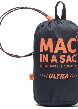 Мембранная куртка mac in a sac ultra neon orange (xs)6 фото