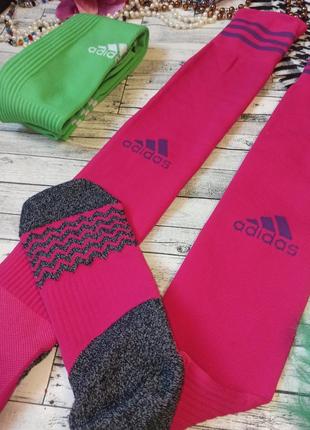 Рожеві яскраві високі футбольні гетри adidas2 фото