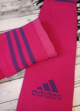 Рожеві яскраві високі футбольні гетри adidas4 фото