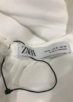 Zara блузка на підкладці з обємними рукавами8 фото