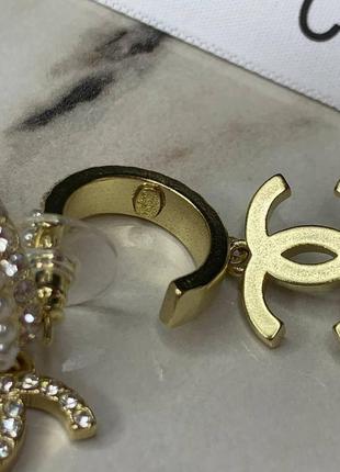 Стильные брендовые серьги кольца позолота с логотипом, люкс качество!3 фото