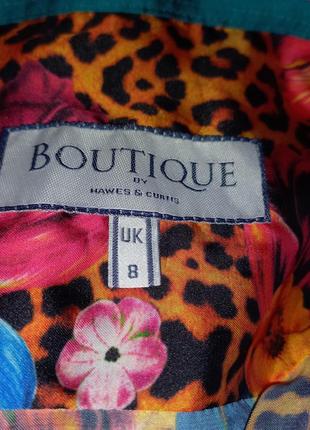 Женская атласная блузка с винтажным воротником boutique by hawes & curtis3 фото