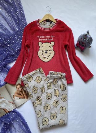 Тепла пухнаста жіноча піжама в ідеальному стані