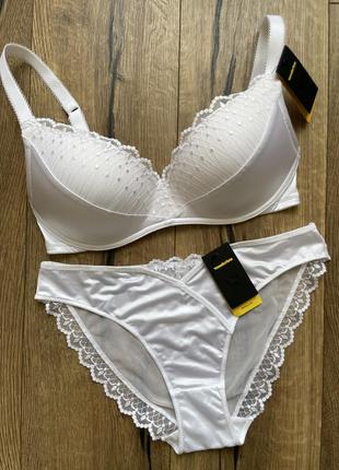 👑шикарный комплект wonderbra. бюст 80с, трусики м. оригинал 💯