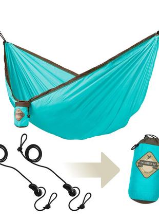 Одномісний туристський гамак la siesta colibri clh15-3 turquoise3 фото