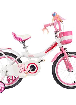 Велосипед royalbaby jenny girls 18", official ua, белый1 фото