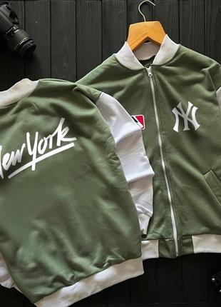 Крутий чоловічий бомбер куртка new york yankees якісний преміум стильний крутий