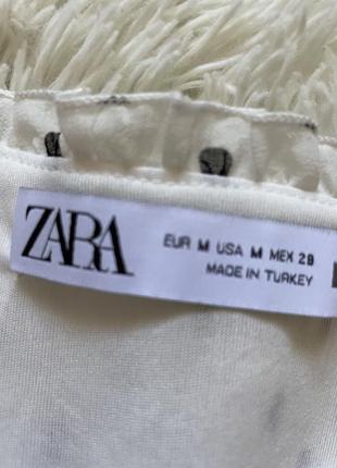 Сукня гофре в горошок zara3 фото