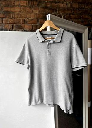 Zara men’s gray short sleeve polo shirt поло