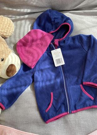 Флисовая кофта + шапка impidimpi, флиска