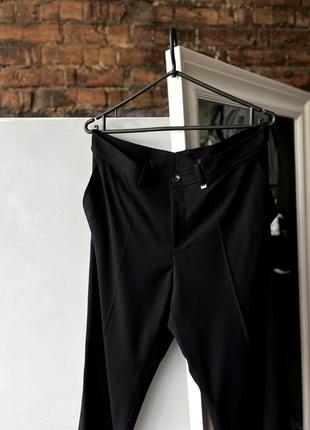 Bogner colombo premium made in italy men’s classic black pants чорні, люксові брюки, штани2 фото