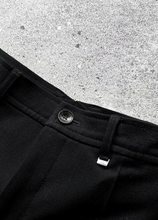 Bogner colombo premium made in italy men’s classic black pants чорні, люксові брюки, штани7 фото