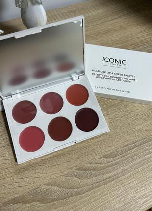 Палетка multi-use lip &amp; cheek palette iconic london