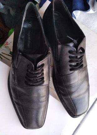 Туфли кожаные, мужские,"bugatti".италия.1 фото