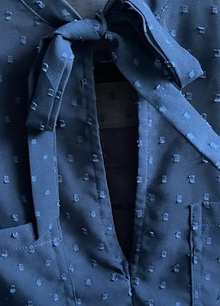 Блуза напівпрозора у горошок5 фото