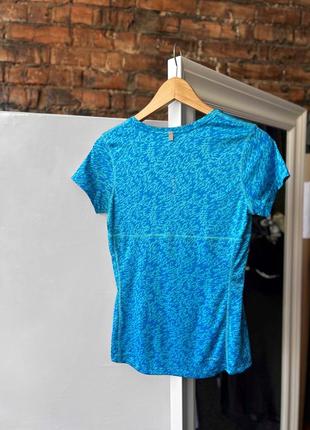 Nike dri-fit women’s blue full printed sport t-shirt жіноча, спортивна футболка3 фото