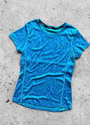 Nike dri-fit women’s blue full printed sport t-shirt жіноча, спортивна футболка4 фото