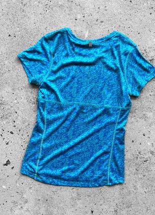 Nike dri-fit women’s blue full printed sport t-shirt жіноча, спортивна футболка6 фото