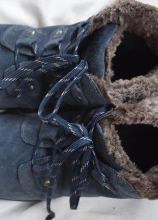 Замшевые зимние ботинки полусапоги hotter р. 8 р. 42 27 см ботильоны3 фото