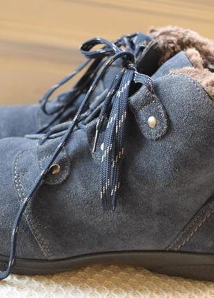 Замшевые зимние ботинки полусапоги hotter р. 8 р. 42 27 см ботильоны9 фото