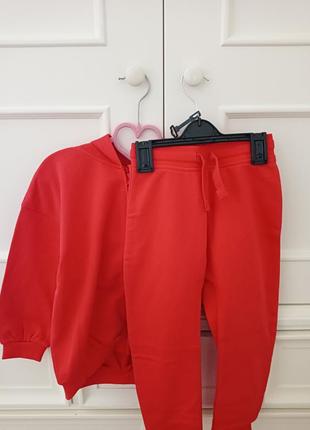 Костюм флис george (англия) за 1 шт   комплект набор полувер та штани на хлопчика з принтами 86 98 світл 104 черв8 фото