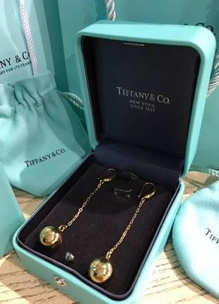 Сережки тіффані, позолота