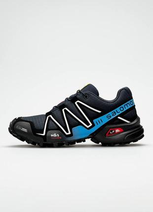 Водоотталкивающие мужские кроссовки salomon speedcross 3 dark blue