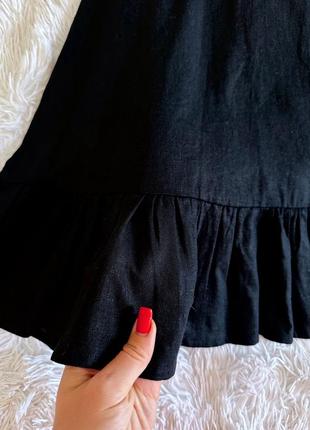 Черное платье asos из натуральных тканей8 фото