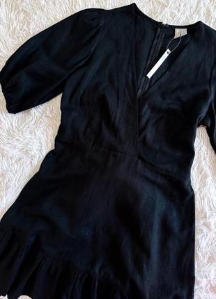 Черное платье asos из натуральных тканей6 фото