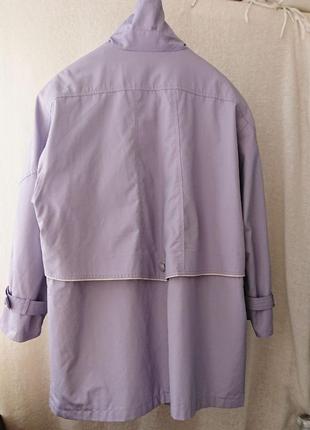 Сиреневая куртка без синтепона на осень6 фото