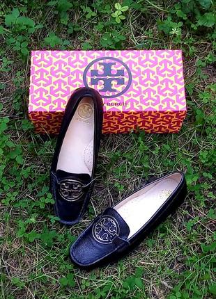 Черные мокасины tory burch5 фото